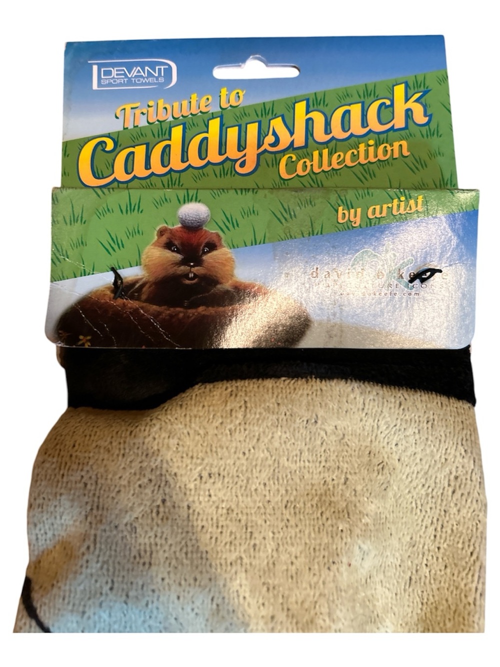 NWT Caddyshack CINDERELLA STORY DEVANT GOLF TOWEL DAVID O'KEEFE - Picture 5 of 6